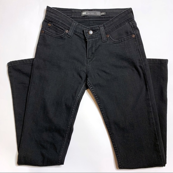 Levi's Denim - Levi’s Black Demi Curve Low Rise Skinny Jeans
